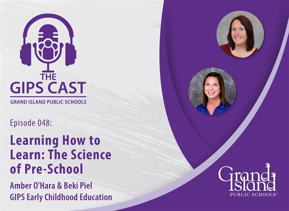 GIPS Cast podcast graphic with headshots of Amber O'Hara & Beki Piel